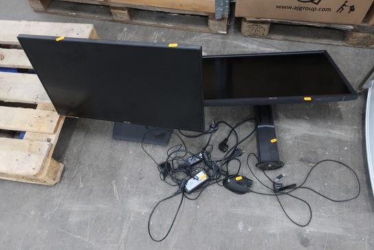 2 stk. monitors ASUS samt gamingmus