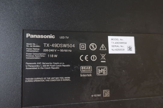 TV PANASONIC TX-49DSW504 49" FHD