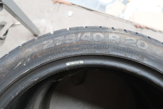 2 stk. Dæk CONTINENTAL 275/40R20