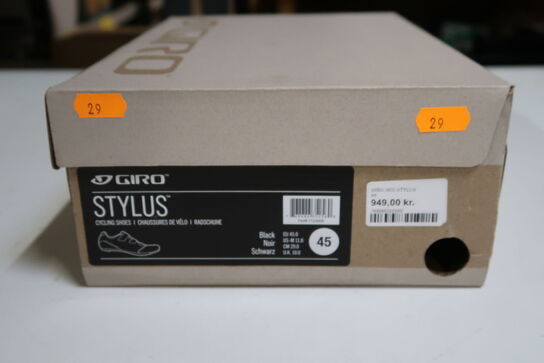 Giro Stylus cykelsko - Sort - Str. 45