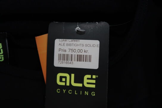 Cykelbukser, Ale Bibtights Solid U/Pude - Str. L