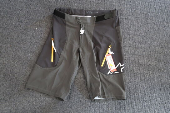 Cykelbukser, Alpinestars ALPS 60 SHORTS BLACKTANGERINE - Str. Eu52