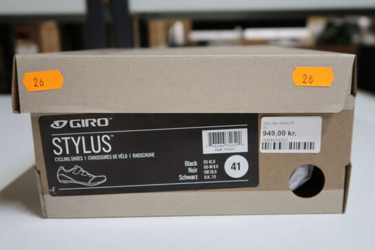 Giro Stylus cykelsko - Sort - Str. 41