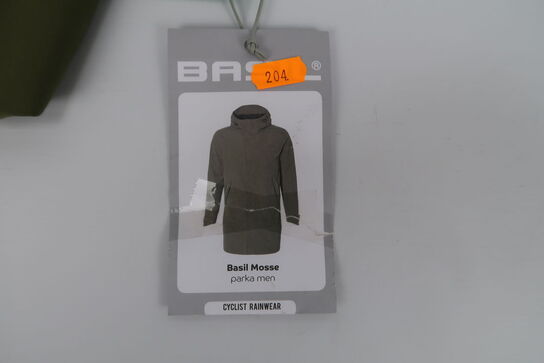 Regnparka BASIL Mosse M herre Olive Green - Str. M