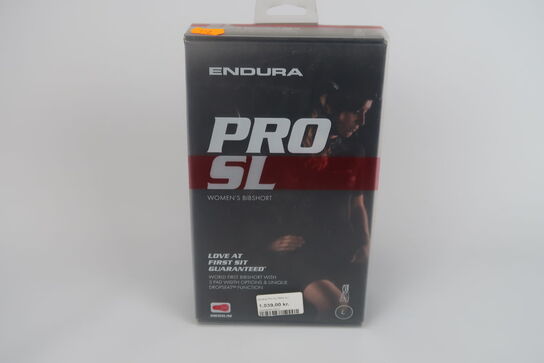 Korte cykelvinterbukser med pude, Endura Pro SL Bibtights II (Kvinde) - Str. L