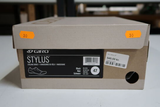 Giro Stylus cykelsko - Sort - Str. 47