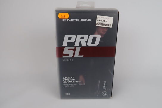 Lange cykelvinterbukser med pude, Endura Pro SL Bibtights II - Str. M