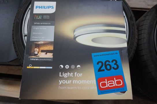 Philips Hue White ambiance Being loftslampe (aluminium)