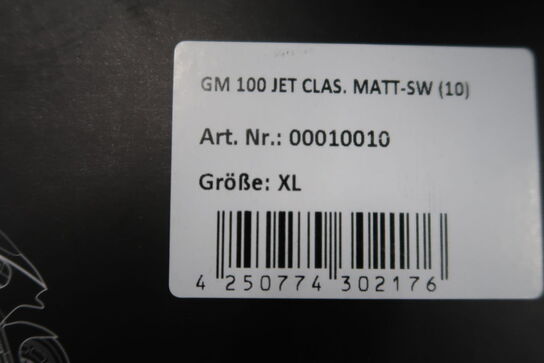 Hjelm GERMOT GM 100 str. XL - Sort (ubrugt)