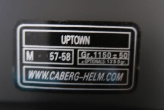 Hjelm CABERG Uptown str. M - Sort (ubrugt)