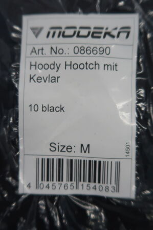 Hoody MODEKA Hootch m. Kevlar M - Sort (ubrugt)