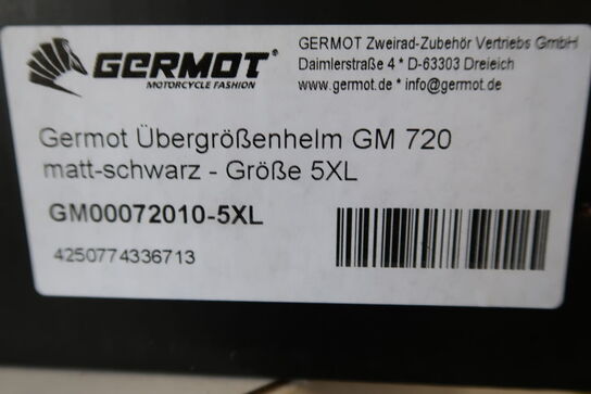 Hjelm GERMOT GM 720 str. 5XL - Matsort (ubrugt)