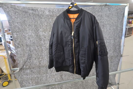 Jakke FOSTEX MA-1 Flight Jacket L - Sort (ubrugt)