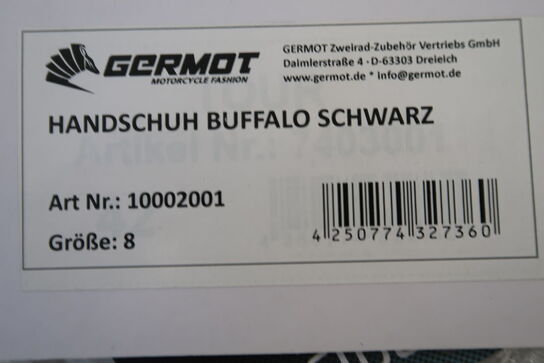 Handsker GERMOT Buffalo str. 8 - Sort (ubrugt)