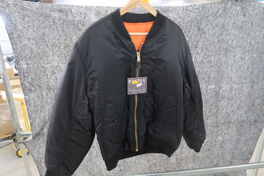 Jakke FOSTEX MA-1 Flight Jacket - Sort (ubrugt)