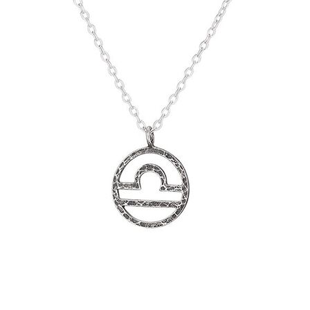 Oxidized Libra Necklace - Str. 40+5