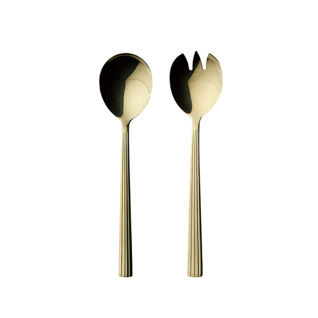 5 pk. RAW salatbestik champagne guld