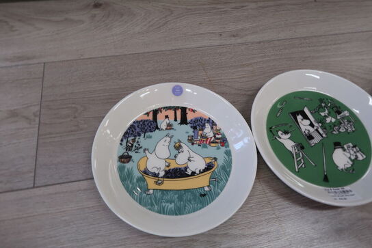 3 stk. Moomin Arabia Tallerkerner