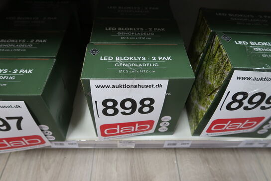 5 pk. Cozzy LED bloklys hvid 12 cm 2 stk.