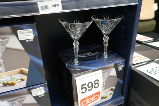 6 stk. Lyngby Glas Melodia martiniglas 21 cl