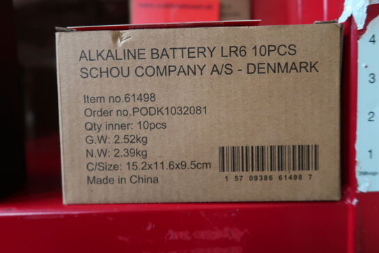 10 pk. AA-batterier 10 stk. 1,5 V