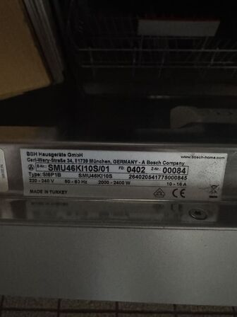 Opvaskemaskine, Bosch Silence+ Serie 4