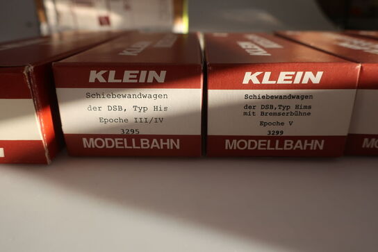 12 stk. model togvogne KLEIN 3294, 3296, 3295, 3299 m.fl.