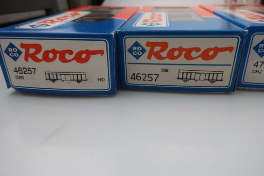 8 stk. model togvogne ROCO 46862, 46451, 46423, 47053, 4373B, 46257