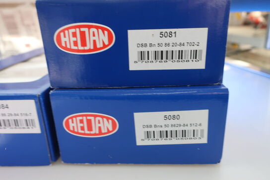 6 stk. model togvogne HELJAN 5081, 5080, 5084, 5082