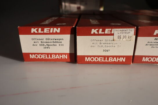 12 stk. model togvogne KLEIN 3294, 3296, 3295, 3299 m.fl.