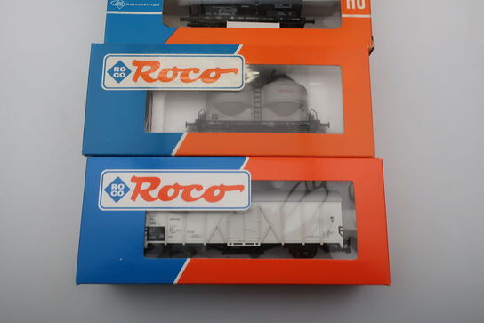 6 stk. model togvogne ROCO 46234, 46471, 4315, 4336A, B, 4337 B