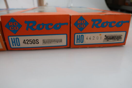 5 stk. model togvogne ROCO 44201, 4250S, 4253, 4250, 4220B