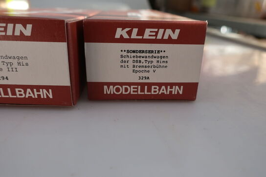 12 stk. model togvogne KLEIN 3294, 3296, 3295, 3299 m.fl.