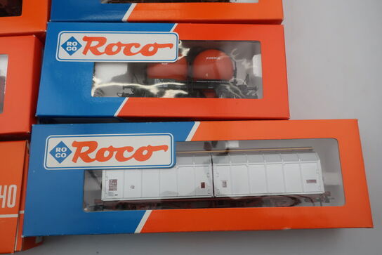 8 stk. model togvogne ROCO 46862, 46451, 46423, 47053, 4373B, 46257