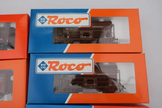 8 stk. model togvogne ROCO 46862, 46451, 46423, 47053, 4373B, 46257