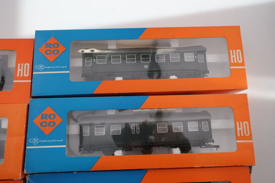 6 stk. model togvogne ROCO 4214, 4216, 4204, 4203, 4201A, 4202