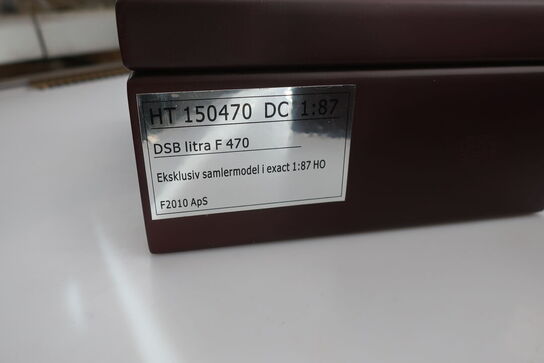 2 stk. model lokomotiver DSB Litra F 470, HT 150470 DC, DSB Litra F, HT 150658