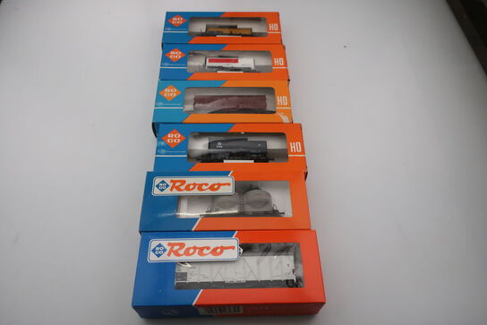 6 stk. model togvogne ROCO 46234, 46471, 4315, 4336A, B, 4337 B