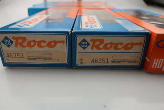 6 stk. model togvogne ROCO 4370A, 46251, 46250