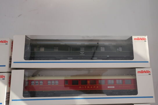 7 stk. model togvogne MÄRKLIN 43211, 43231, 43221, 43241, 43201, 43251