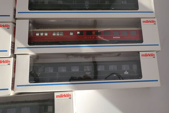 7 stk. model togvogne MÄRKLIN 43211, 43231, 43221, 43241, 43201, 43251