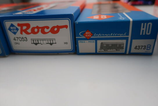 8 stk. model togvogne ROCO 46862, 46451, 46423, 47053, 4373B, 46257