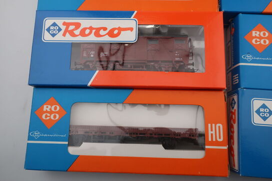 8 stk. model togvogne ROCO 46423, 4373, 46257, 4378 B, 46690