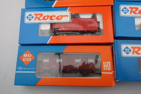 8 stk. model togvogne ROCO 46862, 46451, 46423, 47053, 4373B, 46257