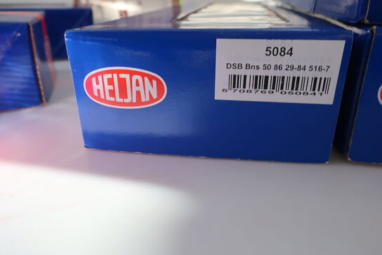 6 stk. model togvogne HELJAN 5081, 5080, 5084, 5082