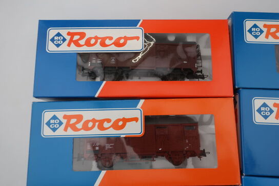 8 stk. model togvogne ROCO 46862, 46451, 46423, 47053, 4373B, 46257