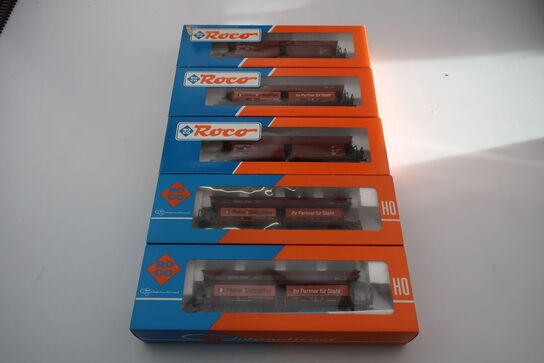 5 stk. model togvogne ROCO 4370A, 46250, 46251