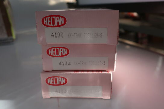 6 stk. model togvogne HELJAN 4100, 4102, 4103, 4267, 4266, 4242