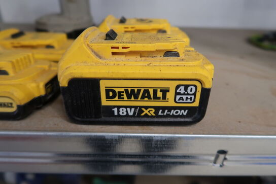 4 stk. DeWalt batterier  MOMSFRI