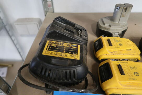 4 stk. DeWalt batterier  MOMSFRI